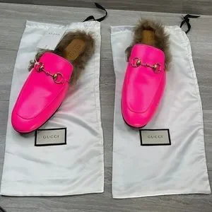 Gucci | Shoes | Nwt Gucci Princetown Fur Lined Horsebit Hot  display picture 2